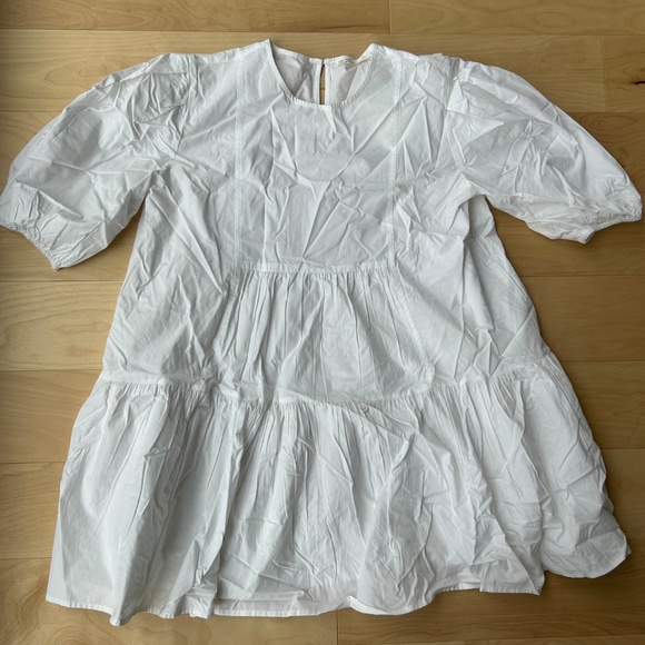 WHITE PUFFY DRESS - Picture 4 of 6